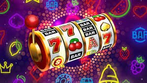 Colorful online slot machine reels spinning on jibet platform